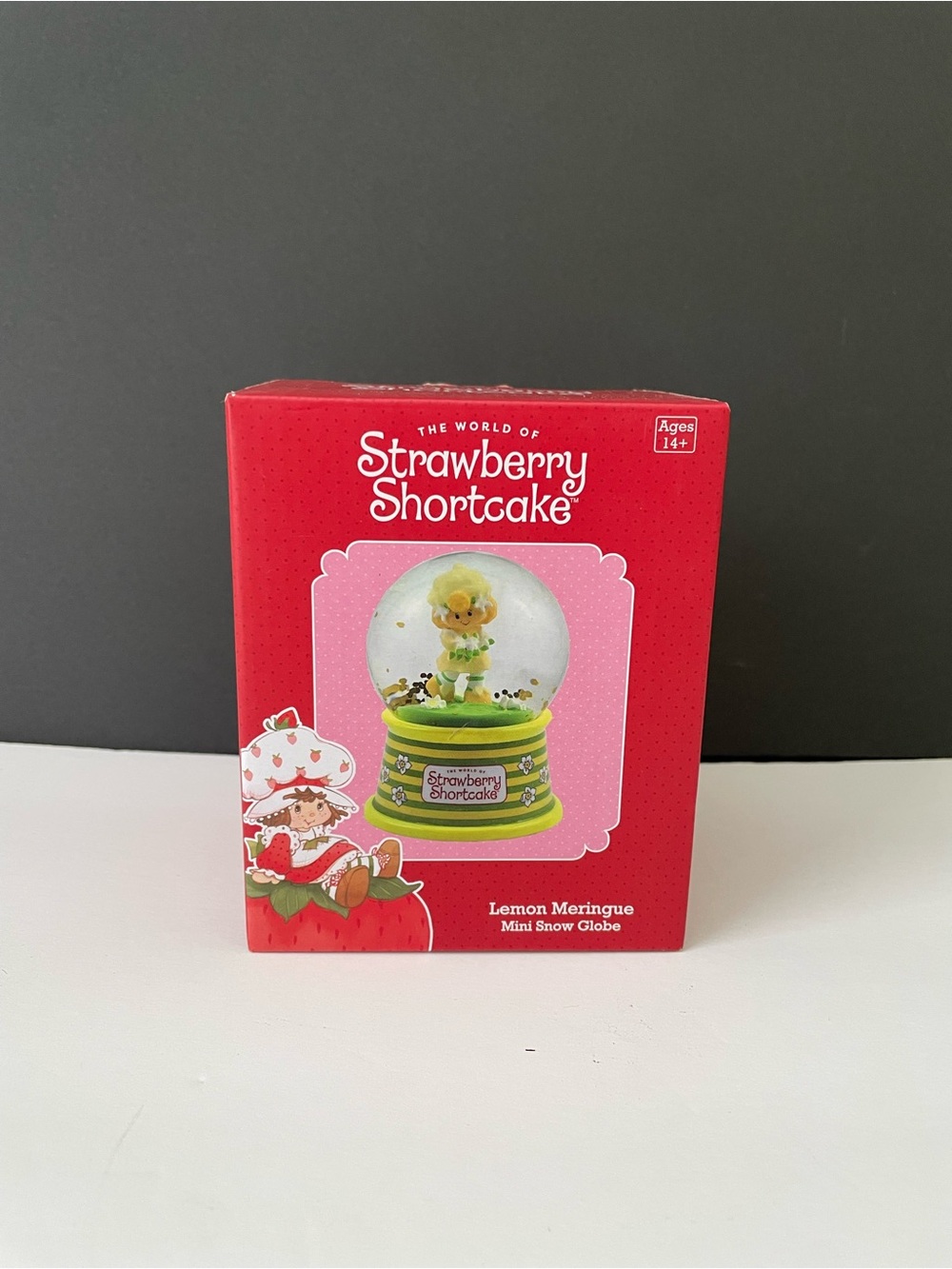 Strawberry Shortcake Lemon Meringue mini snow globe